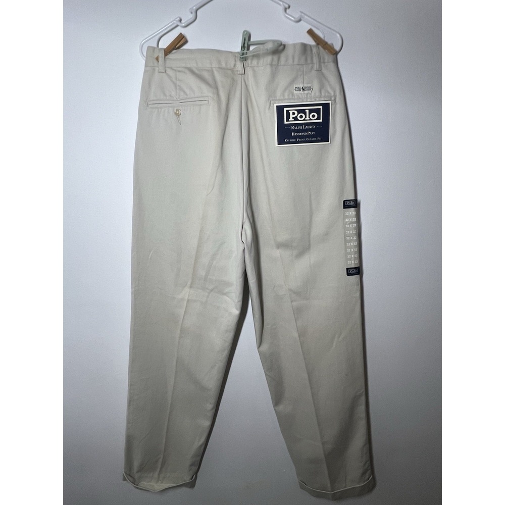 NWT Polo Ralph Lauren Men's Hammond Pant Reverse Pleat Classic Fit, Sand 32x32 - Picture 7 of 7